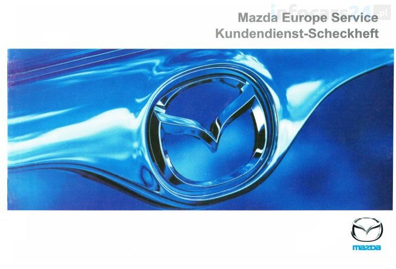 Mazda Niemiecka Oryg. Książka Serwisowa 2000-05