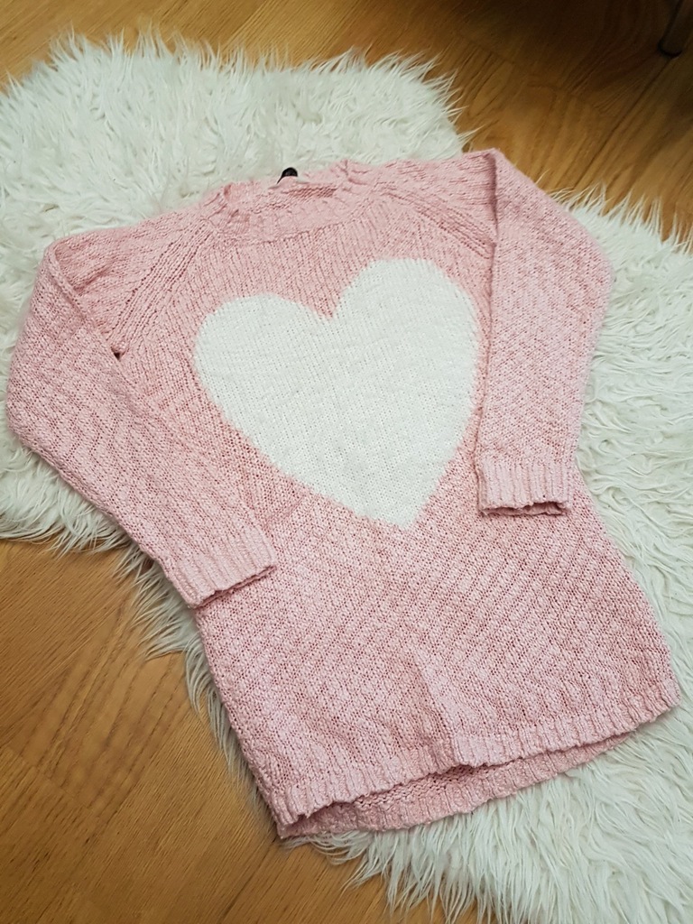różowy sweterek dla dziewczynki 122-128 Cubus