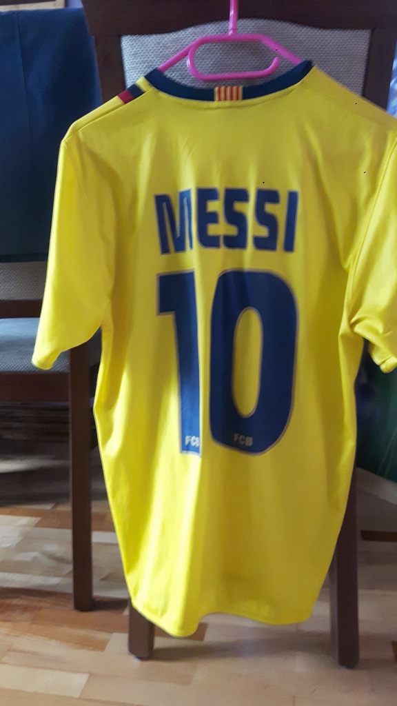 Koszulka FC Barcelona Messi #10 żółta