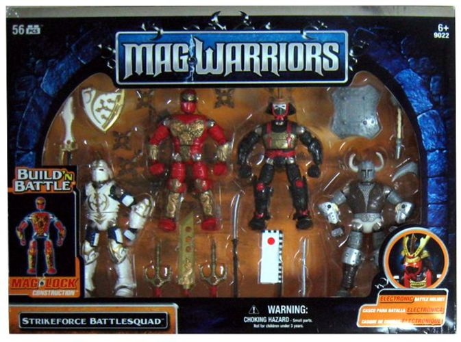 FIGURKI MAGNETYCZNE MAG WARRIORS KLOCKI MEGA BLOKS