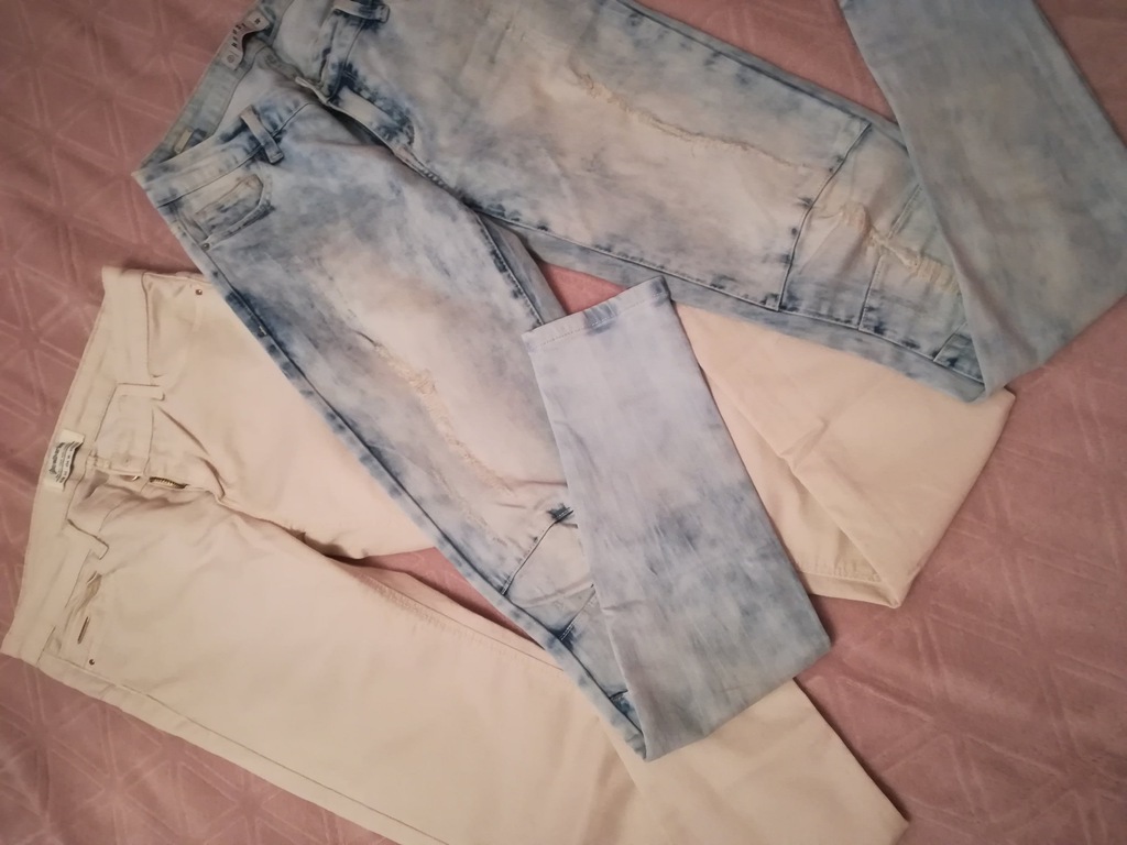 Zestaw jeansów spodni 36 S idealne
