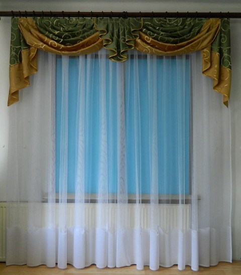 WYPRZEDAŻ MODNY LAMBREKIN,ZASŁONY,FIRANA SZER250CM