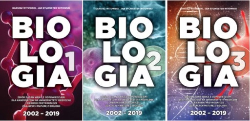 BIOLOGIA ZBIÓR ZADAŃ TOM 1 2 3 WITOWSKI 2002-2019