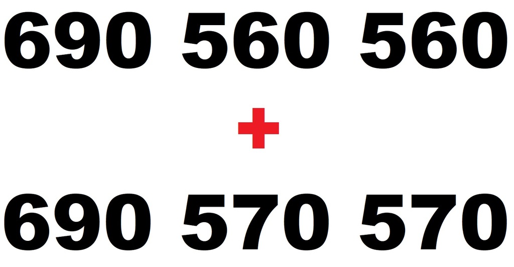 2 x ZŁOTY NUMER __  2 DOBRE NUMERY __ FIRMOWA PARA