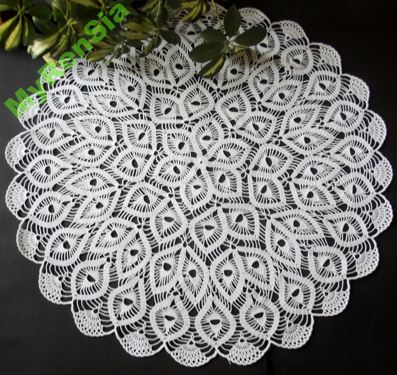 SERWETKA,SERWETKI,BIEŻNIKI NA SZYDEŁKU ŚR.60CM