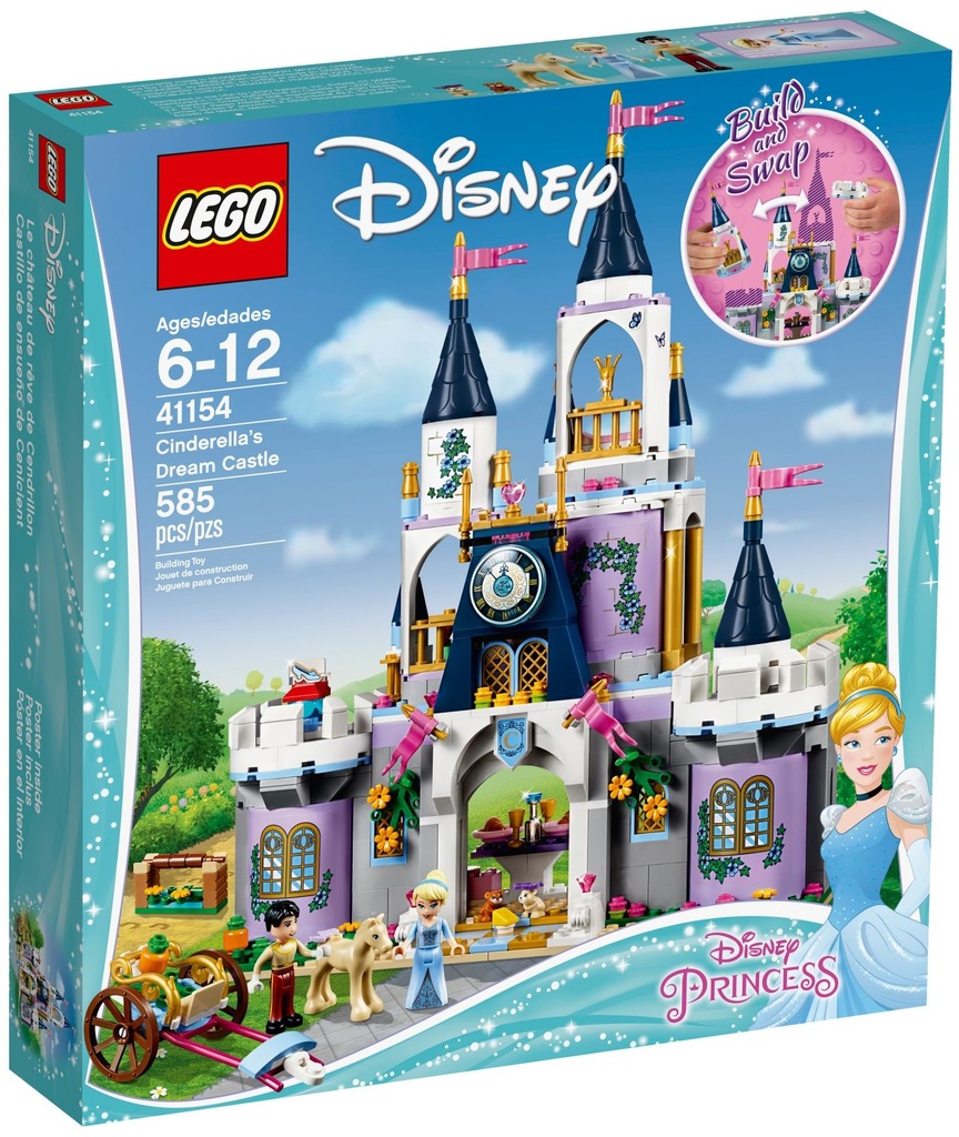 LEGO DISNEY 41154 Wymarzony Zamek Kopciuszka