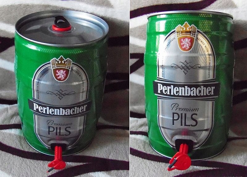 Perlenbacher Pils - beczka po piwie 5 L.