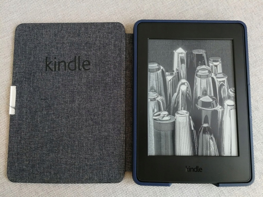 Kindle Paperwhite 3 + oryg etui Kindle+książki