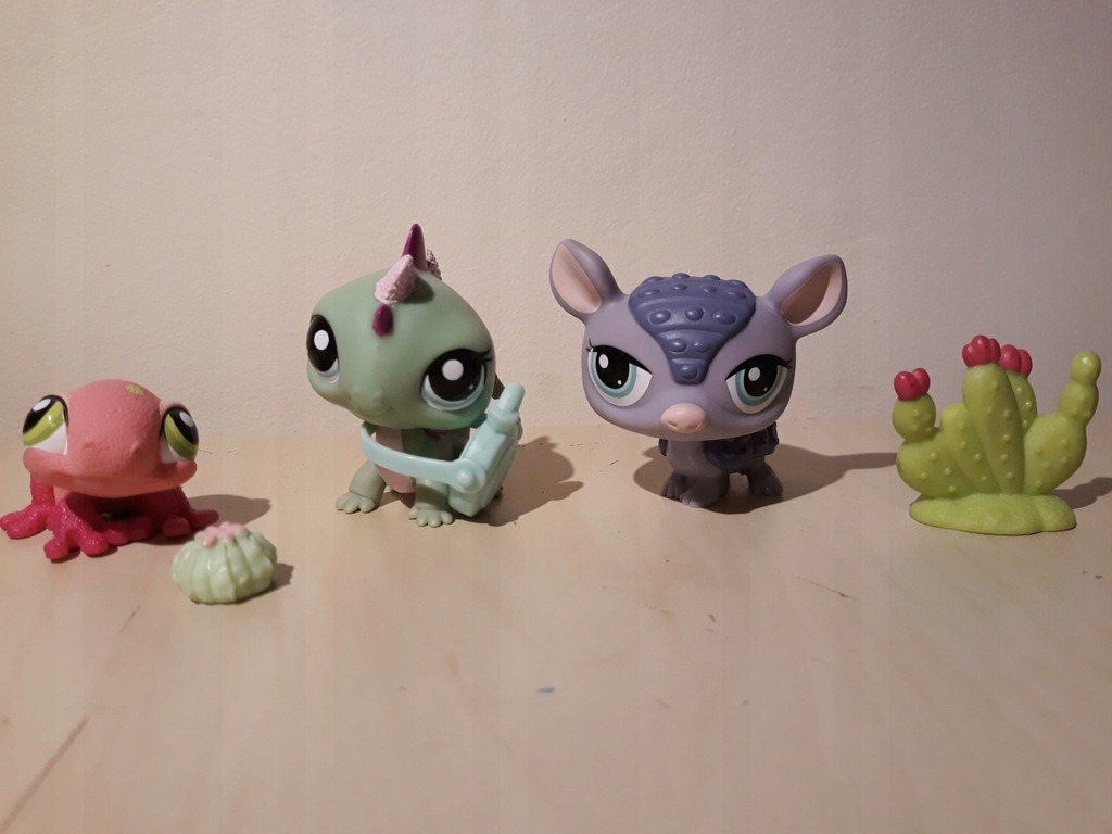 Figurki LPS gekon, pancernik i jaszczurka