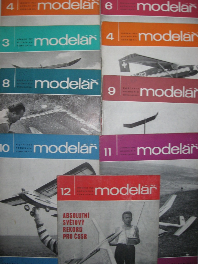 Modelarz MODELAR czeski 9 numerów 1969