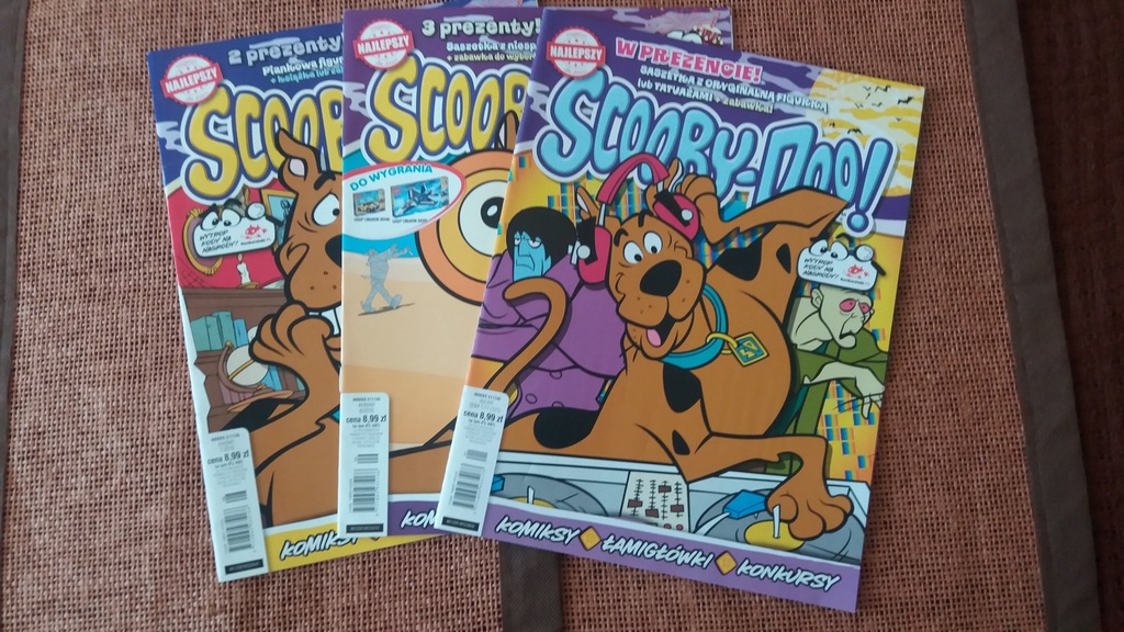 ,,Scooby -Doo"-gazetki dla dzieci (3 sztuki)