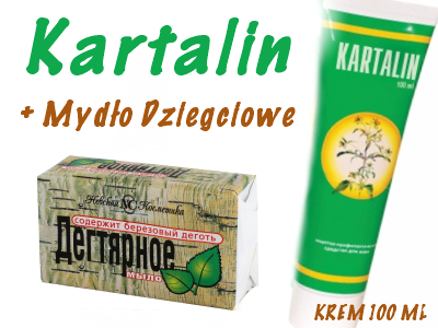 KARTALIN 100ml + MYDŁO DZIEGCIOWE GRATIS Łuszczyca