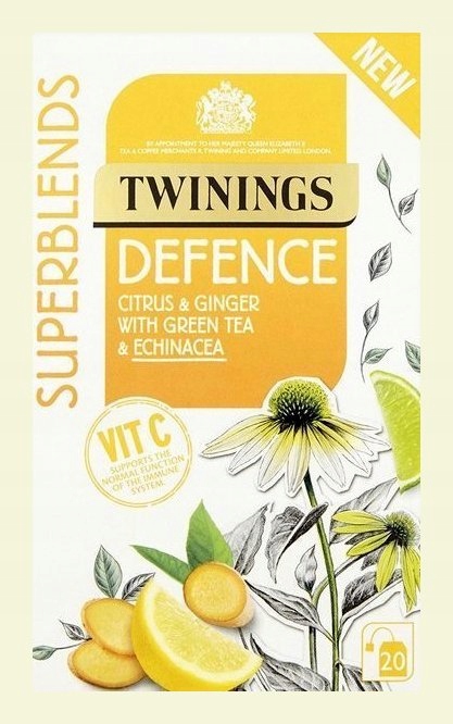 Twinings Defence Citrus,Ginger ,Green(Anglia)
