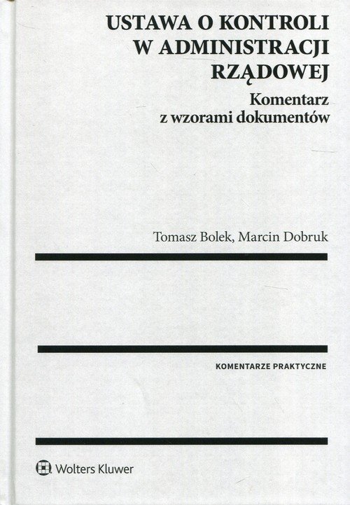 Tomasz Bolek Marcin Dobruk - Ustawa o kontroli