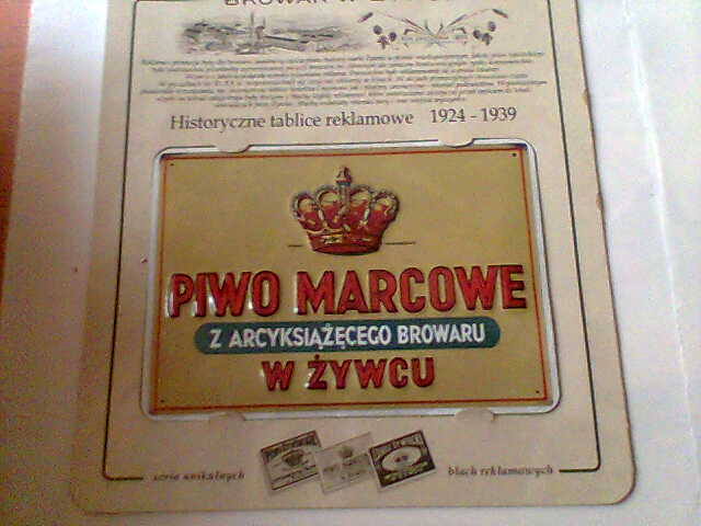 D5- BROWAR w ŻYWCU -Historyczne tablice reklamowe