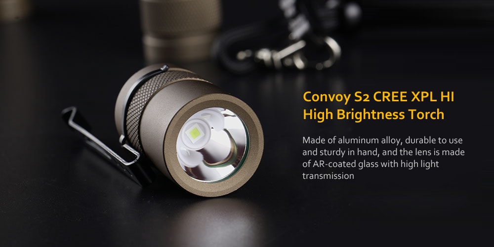 Convoy S2+ CREE XPL HI ~3000K SANDY BROWN U4-7A