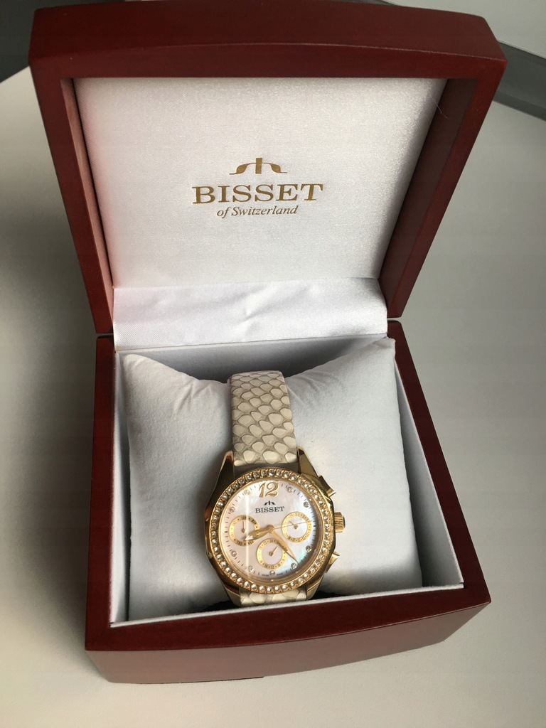 Zegarek Bisset BSAD50 złoty cudny