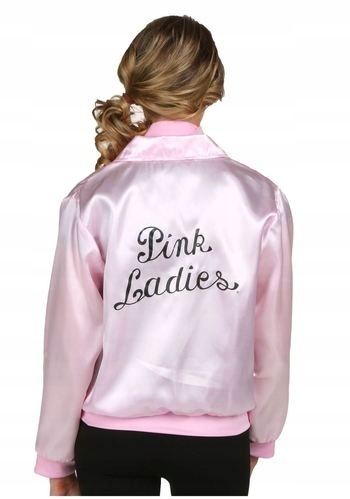 Satynowa kurtka bluza bomberka pink ladies M
