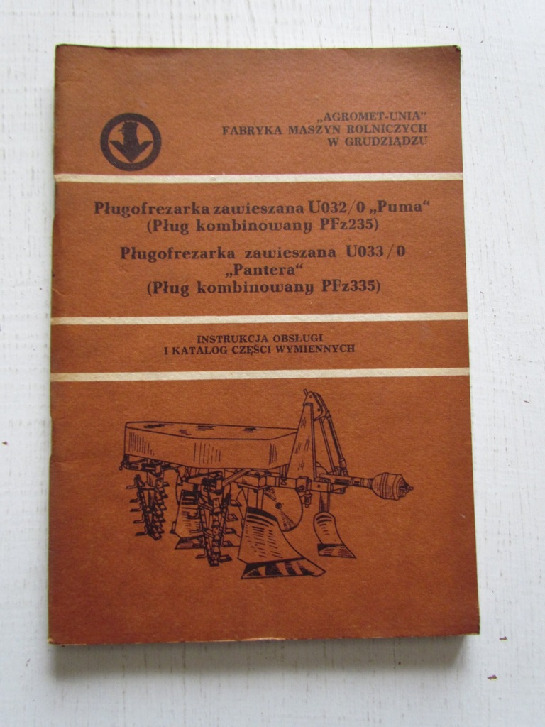 Instrukcja obsługi -Pługofrezarka zawieszana U 032