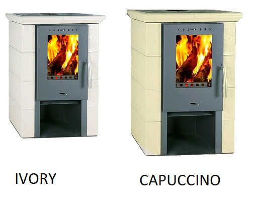 Piec kaflowy kominek koza - JASMIN 2 kolory 10kW