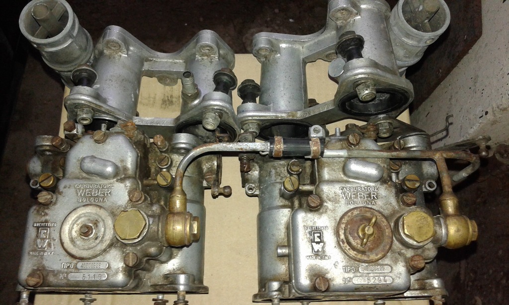 gażniki 2x WEBER 40 DCOE Carburatore Weber Bologna