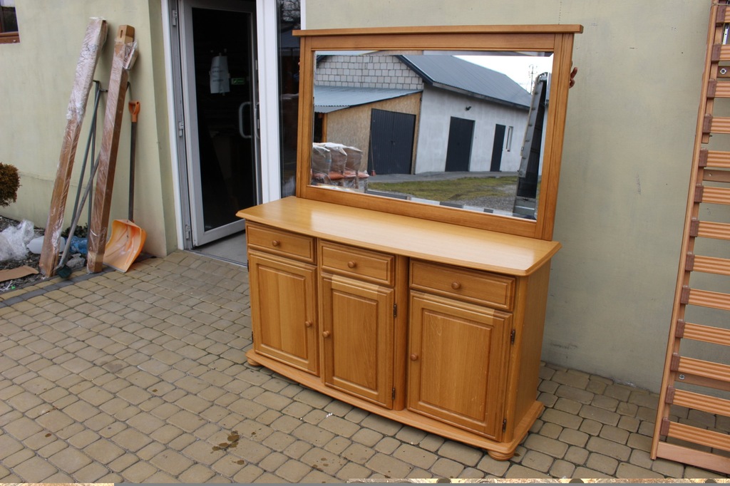 Komoda dębowa +lustro , meble holenderskie