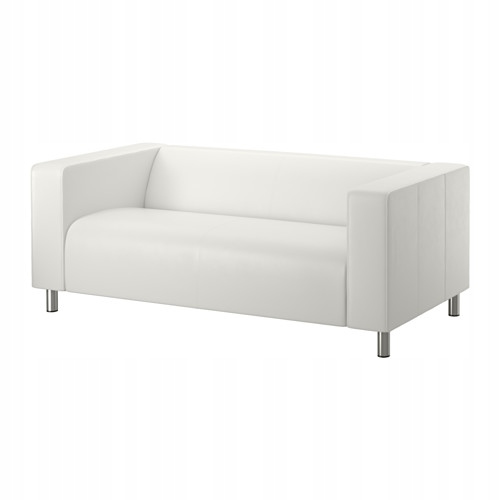 IKEA KLIPPAN sofa dwuosobowa kimstad BIAŁY