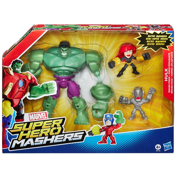 SUPER HERO MASHERS HULK + 2 MICRO MASHERS B8146