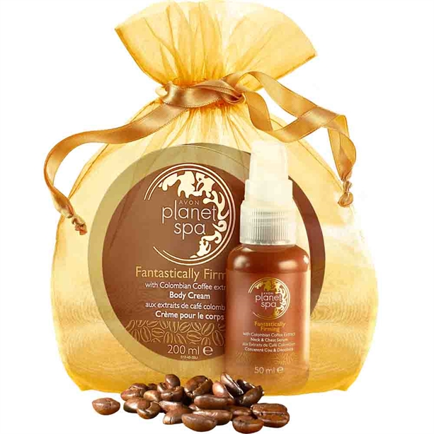 AVON ZESTAW PLANET SPA Z KOLUMBIJSKĄ KAWĄ + WORECZ