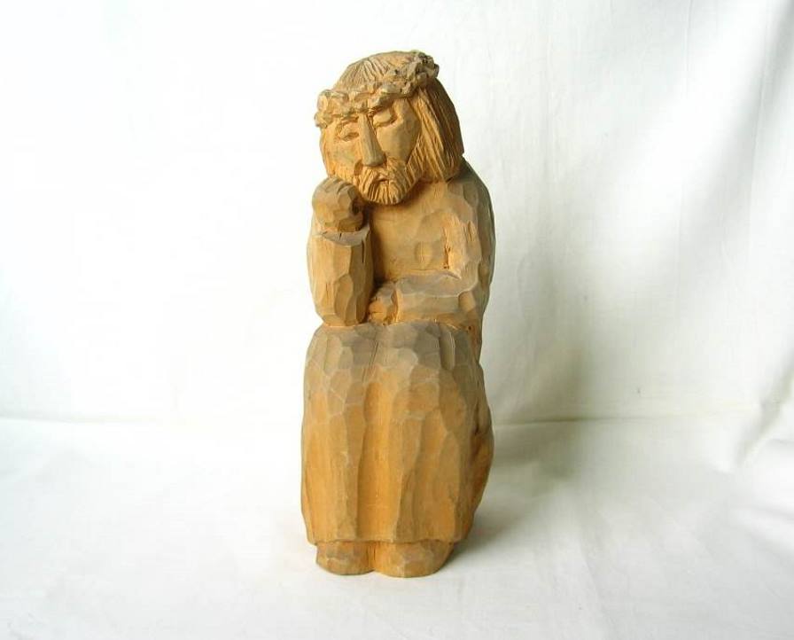 CHRYSTUS FRASOBLIWY _ figura ludowa Iwanowski