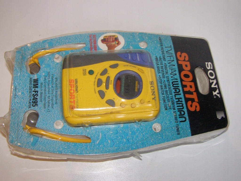 Walkman SONY TV/FM/AM WM-FS495 SPORTS, idealny