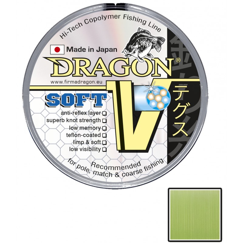 Żyłka spławikowa DRAGON V Soft 0,18 4,35kg 150m