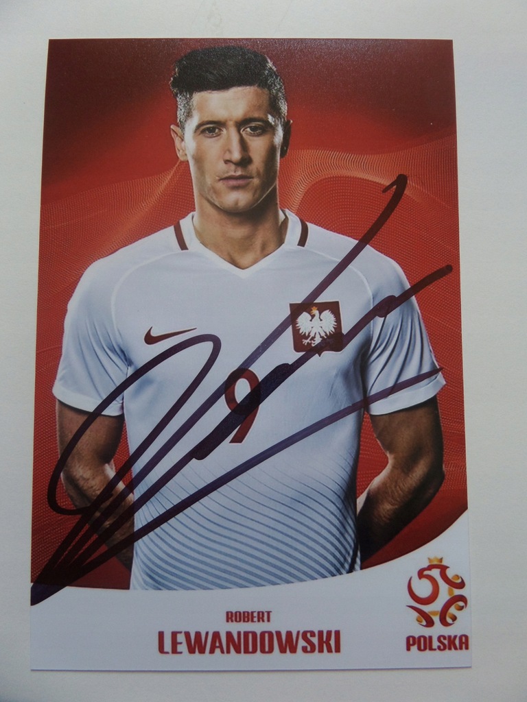 AUTOGRAF ROBERT LEWANDOWSKI POLSKA OKAZJA!