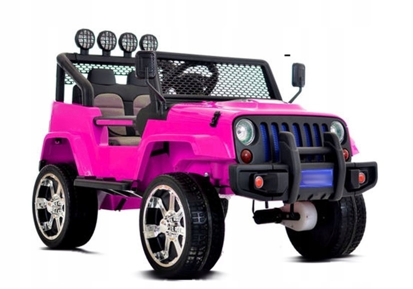 JEEP WRANGLER Różowy Custom Auto Na Akumulator