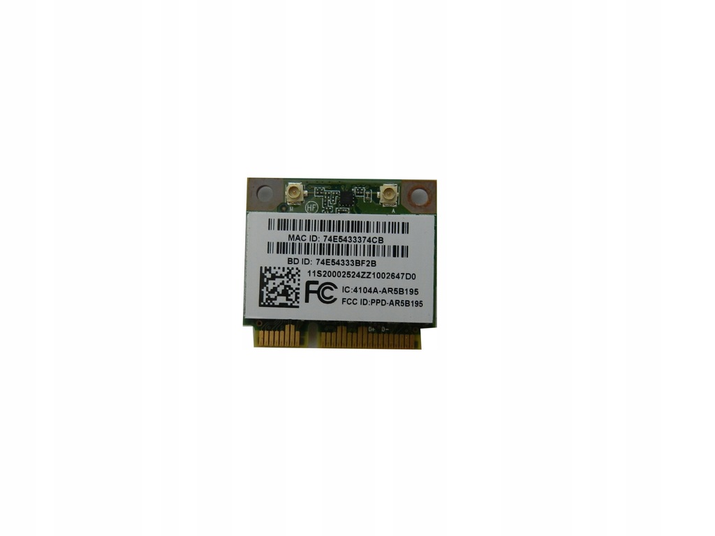 KARTA WIFI WI-FI ATH-AR5B195 LENOVO G580 G585 - 7651948615 - oficjalne ...