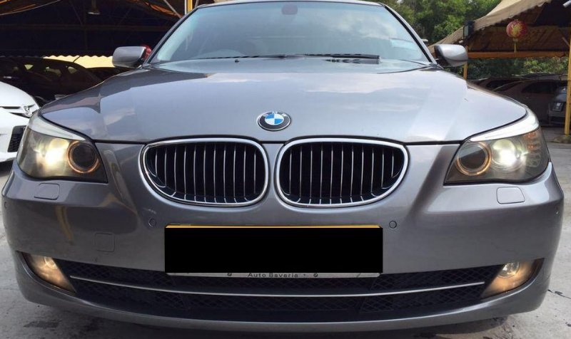 KOMPLETNY PRZÓD BMW E60 E61 MASKA ZDERZAK LAMPY