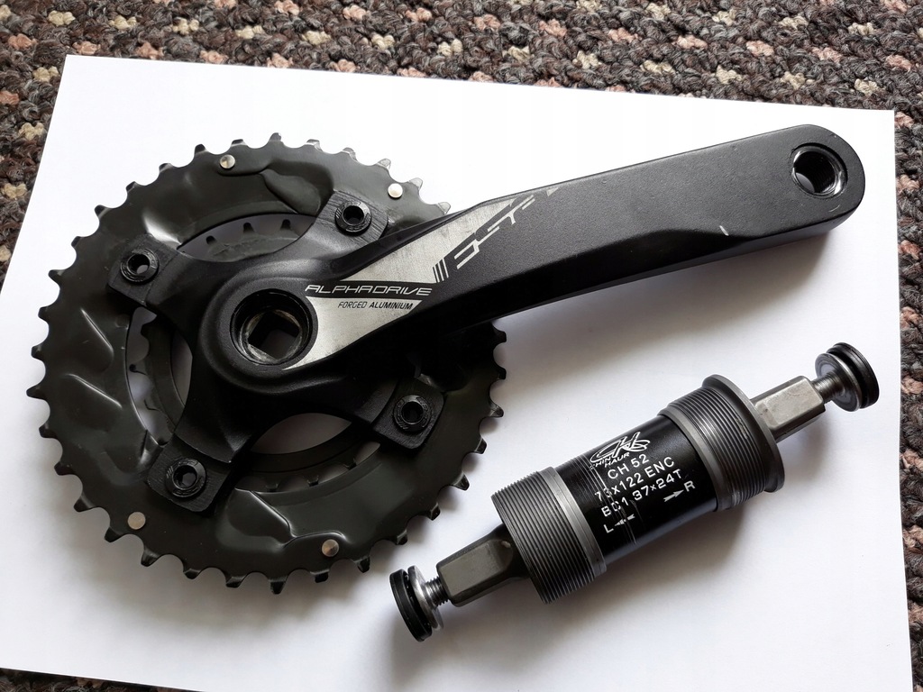 MECHANIZM KORBOWY FSA ALPHA DRIVE 22-36 2X9