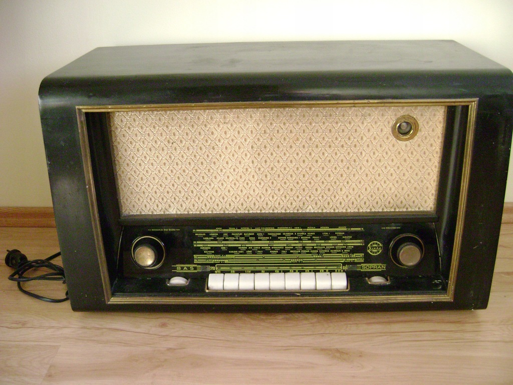 Stare lampowe radio DIORA PODHALE radioodbiornik