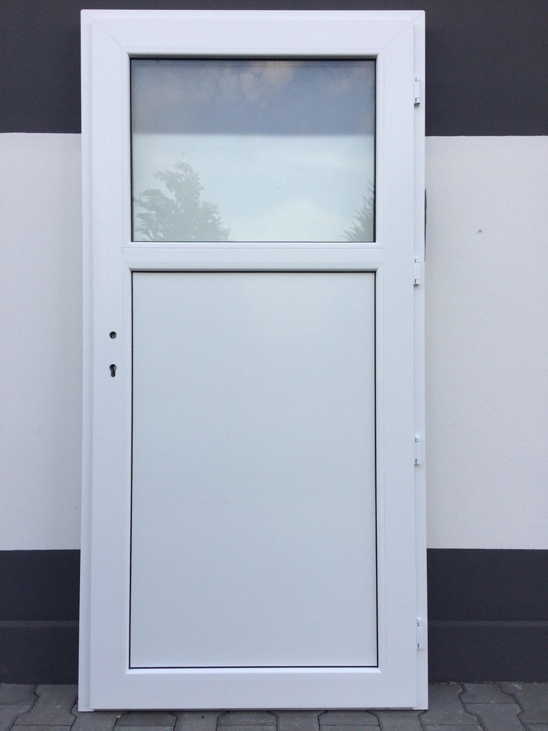 DRZWI ZEWNETRZNE PCV-PVC GOSPODARCZE 98X198 88X198