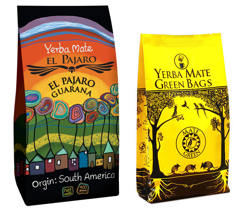 Yerba Mate El Pajaro GUARANA 400g + Cocido 7x10 g