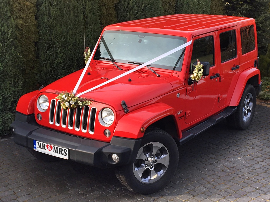 Jeep WRANGLER auto do ślubu, plenery//SUV Cabrio