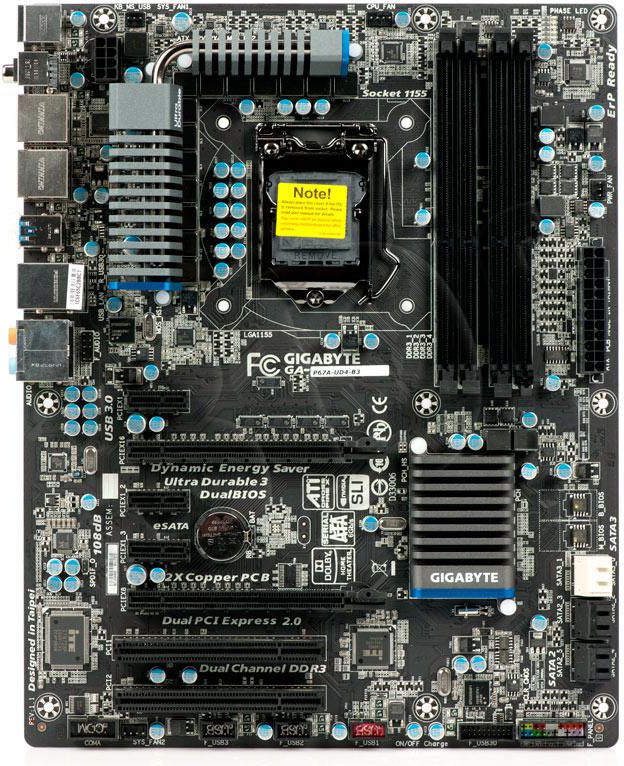 Płyta główna Gigabyte GA-P67A-UD4-B3 Inte P67 1155 - 7173801063 ...