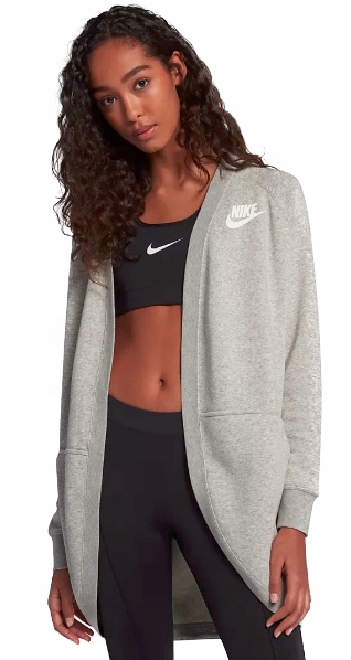 Damski Sweter Nike Cardigan Szary 939567-050 r.M