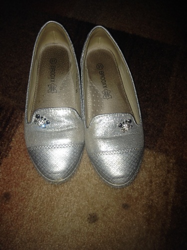 Buty dla dziewczynki srebrne rozmiar 31 badoxx