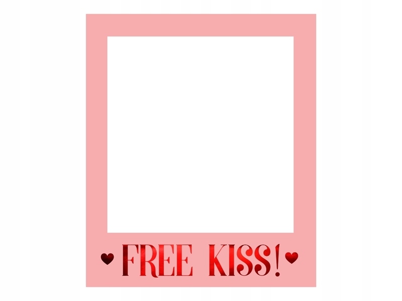 Ramka Free Kiss do zdjęć na Sesję wesele PBF1