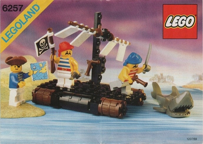 Lego Castaway's Raft 6257 Vintage