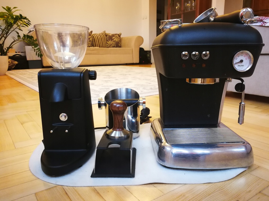 Zestaw baristy Ascaso Dream Black + Ascaso I1 mini