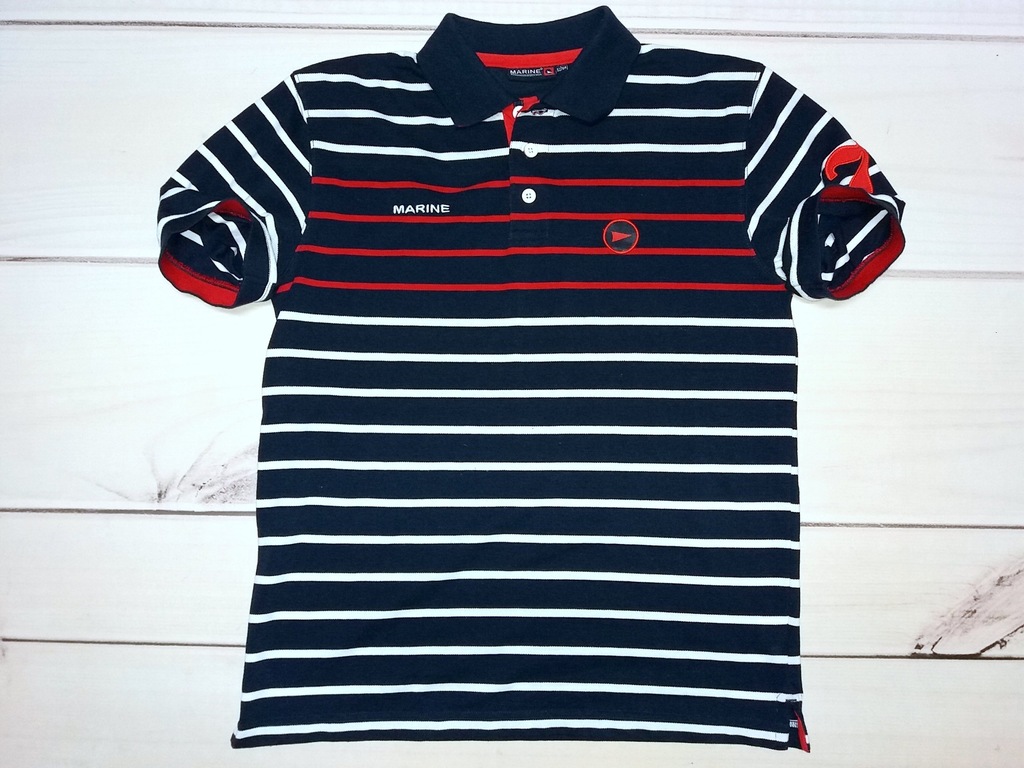 MARINE  SCANDINAVIAN  Bawełna Koszulka Polo _ L