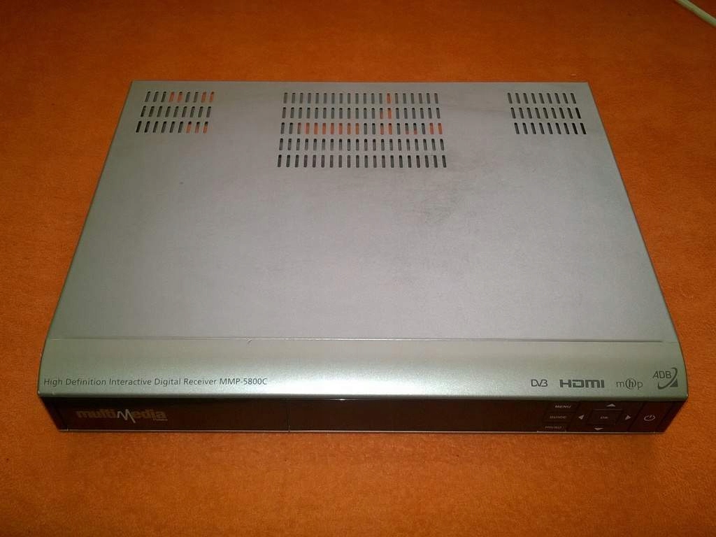 Obudowa srebrna nBox Enigma2 z wyśw. LED BCM