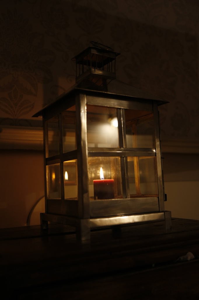 Lampion stalowy